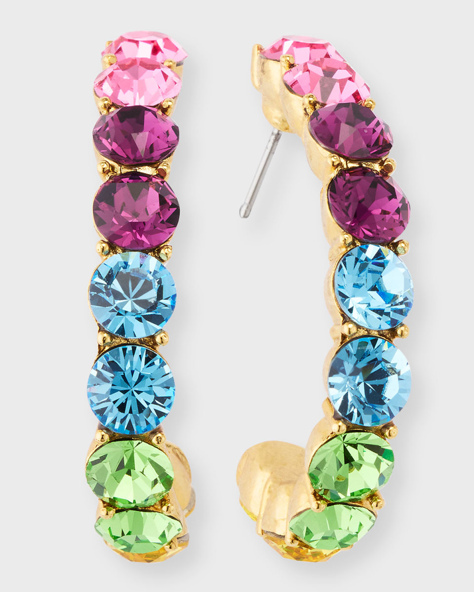 Crystal Hoop Earrings